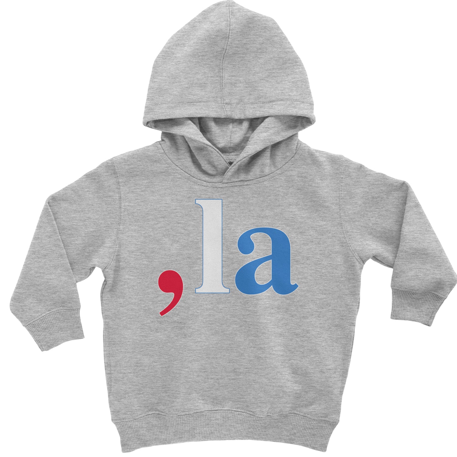 Comma-La - Support Kamala Harris For President 2024 Toddler Hoodie And Infant Fleece Romper Heather Grey