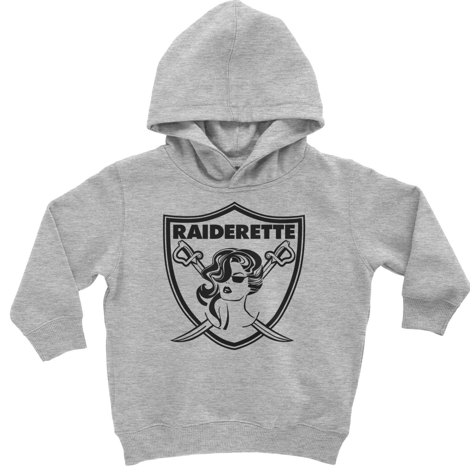 Raiderette Football Gameday Ready Toddler Hoodie And Infant Fleece Romper Heather Grey