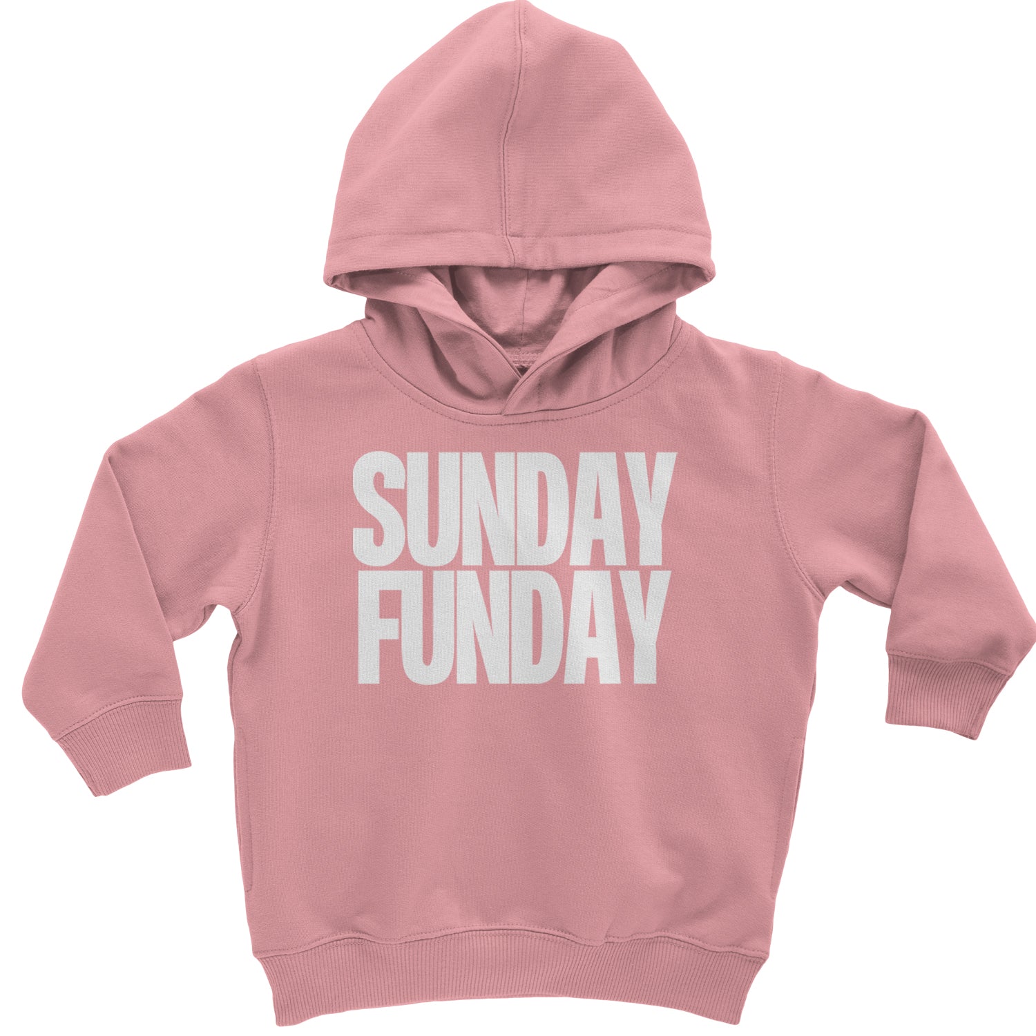 Sunday Funday  Toddler Hoodie And Infant Fleece Romper Mauve