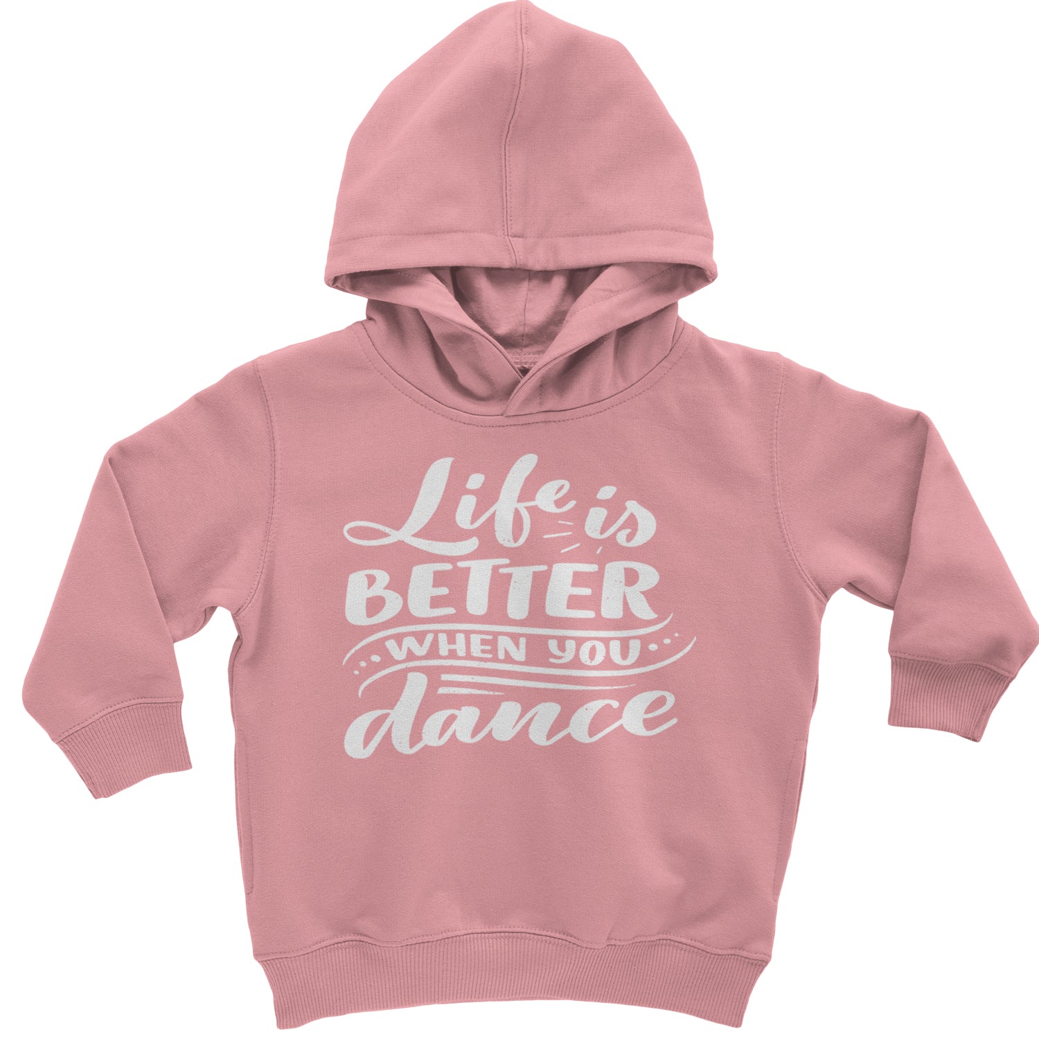 Life is Better When You Dance Toddler Hoodie And Infant Fleece Romper Mauve