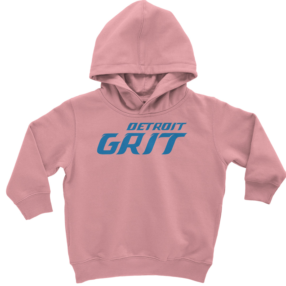 Grit Detroit Football Hard Knocks Toddler Hoodie And Infant Fleece Romper Mauve
