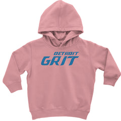 Grit Detroit Football Hard Knocks Toddler Hoodie And Infant Fleece Romper Mauve