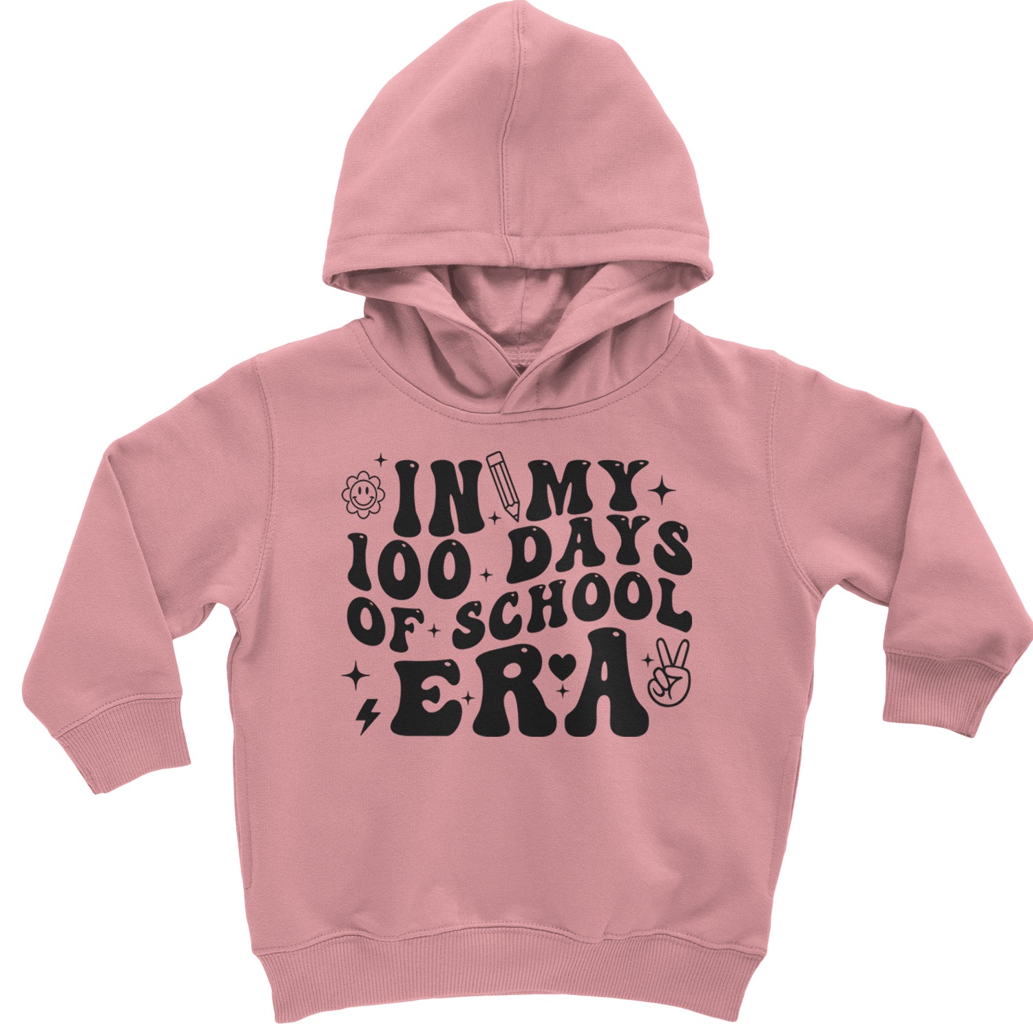 In My 100 Days Of School Era Toddler Hoodie And Infant Fleece Romper Heather Grey