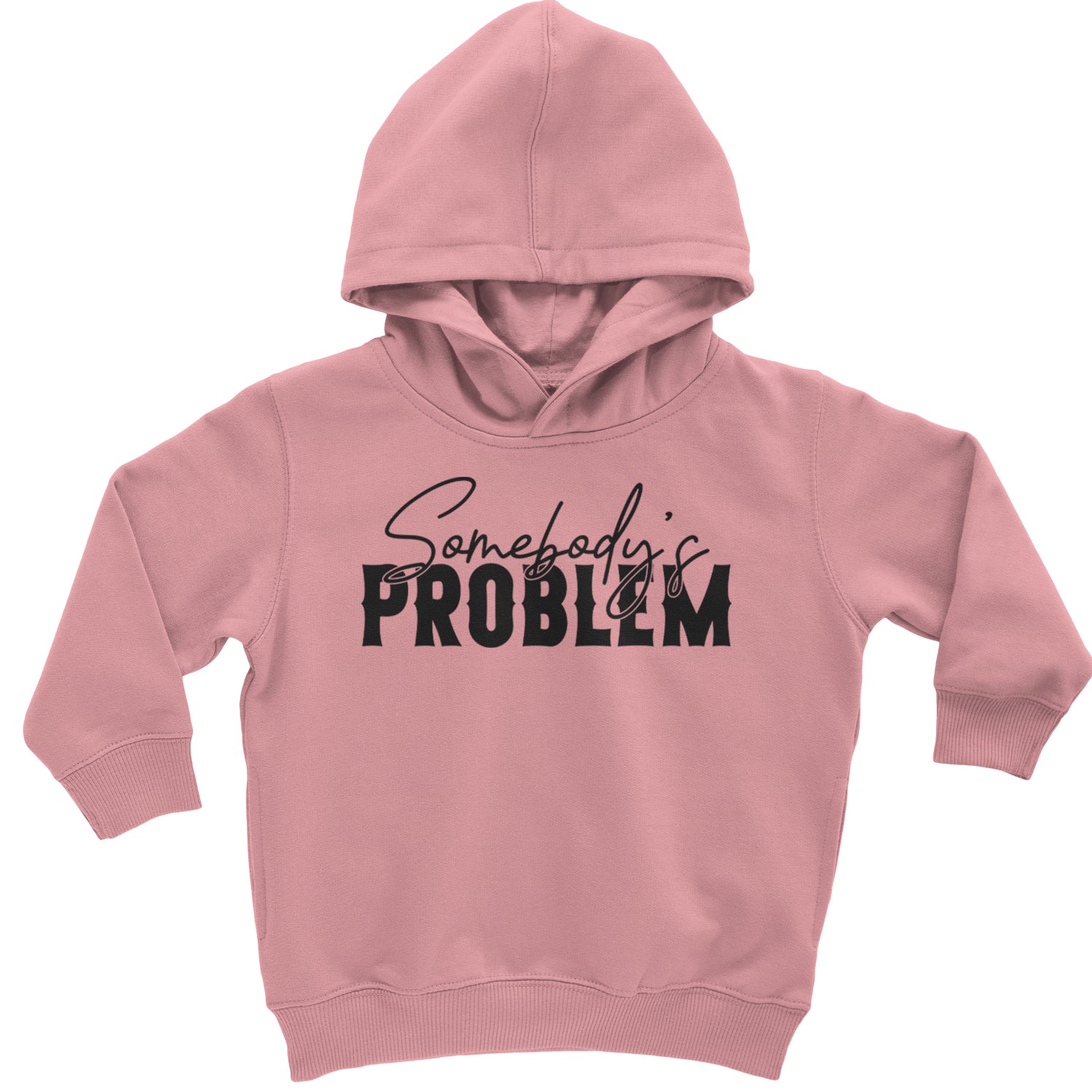 Somebody's Problem Country Music Western Toddler Hoodie And Infant Fleece Romper Heather Grey