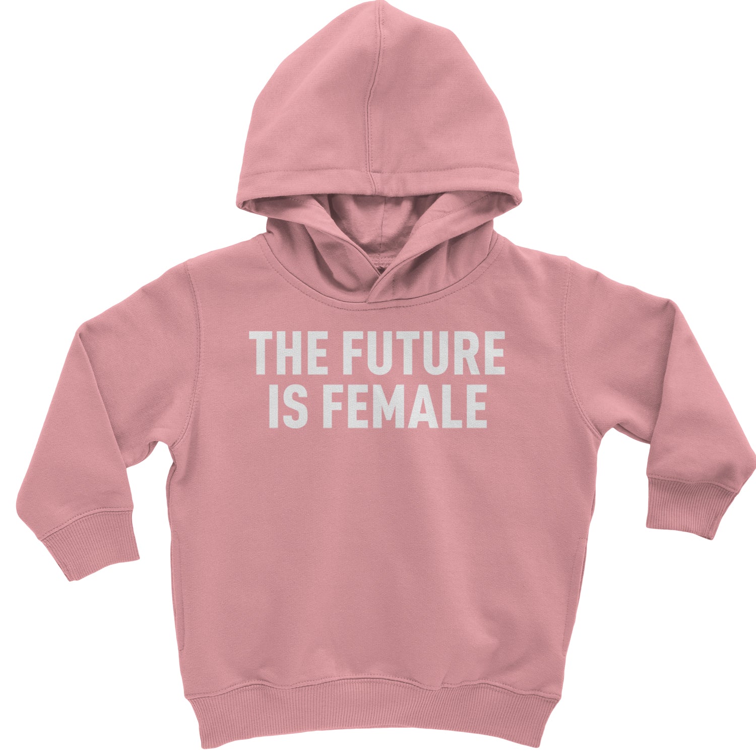 The Future Is Female Feminism  Toddler Hoodie And Infant Fleece Romper Mauve