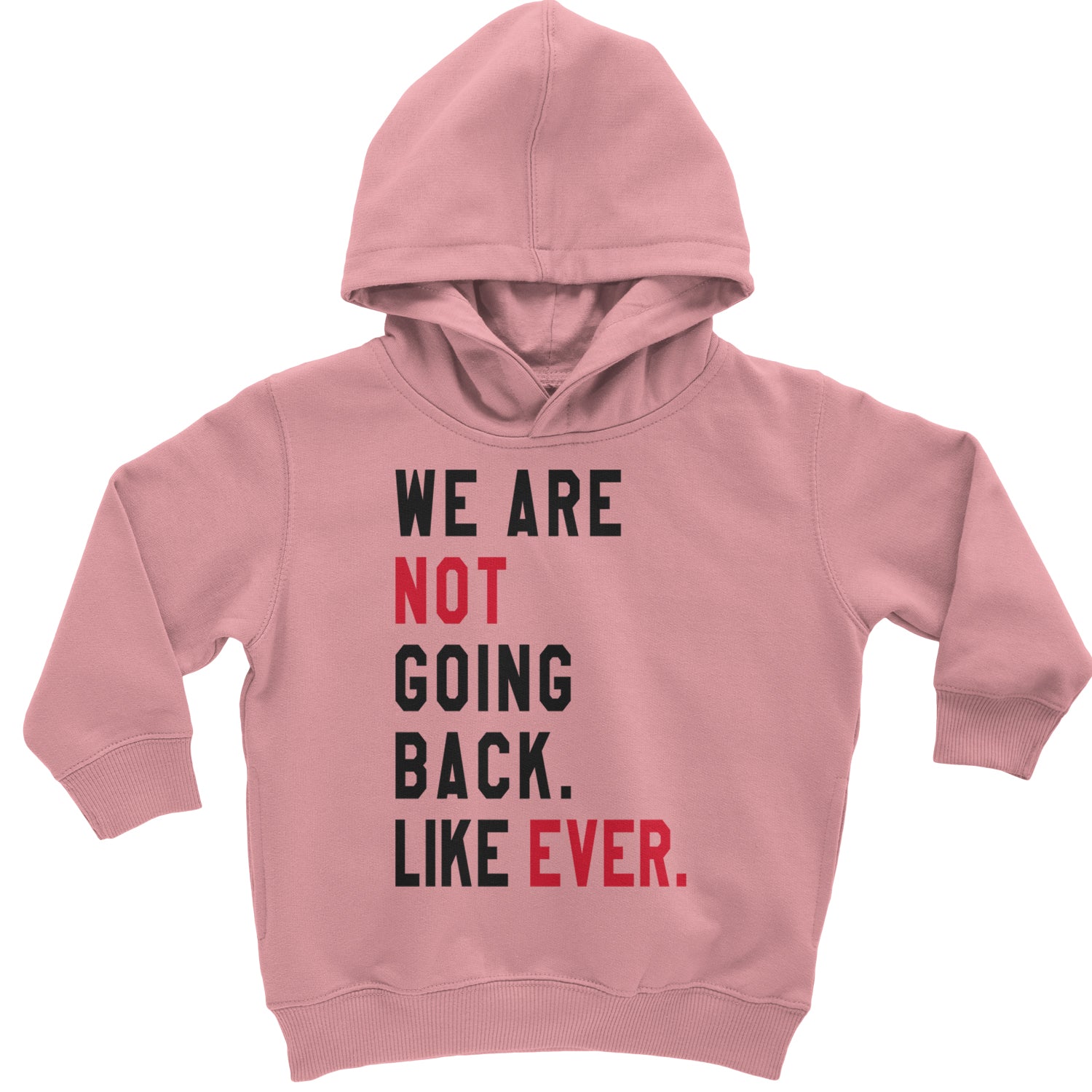 We Are Not Going Back Like Ever Vote For Kamala Toddler Hoodie And Infant Fleece Romper Heather Grey