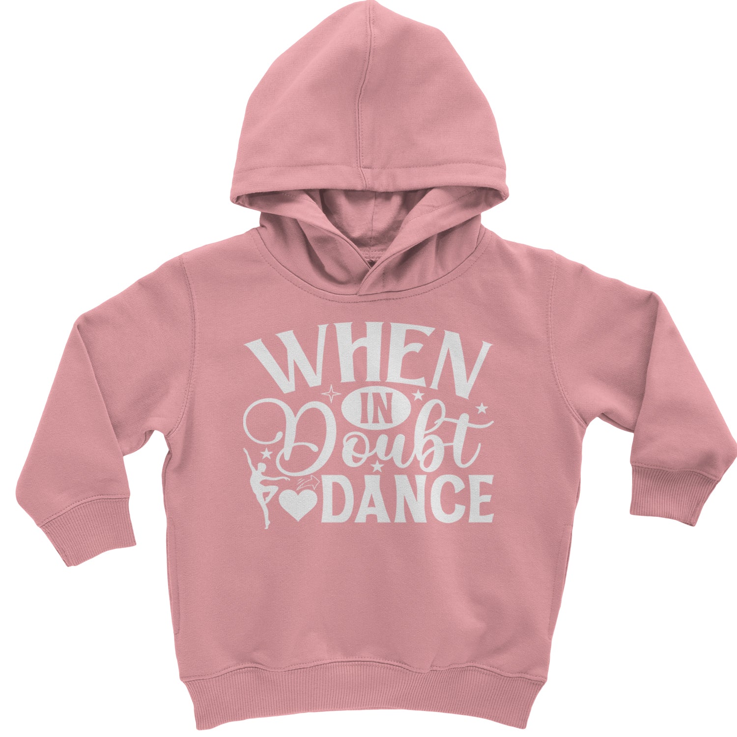 When In Doubt, Dance Toddler Hoodie And Infant Fleece Romper Mauve