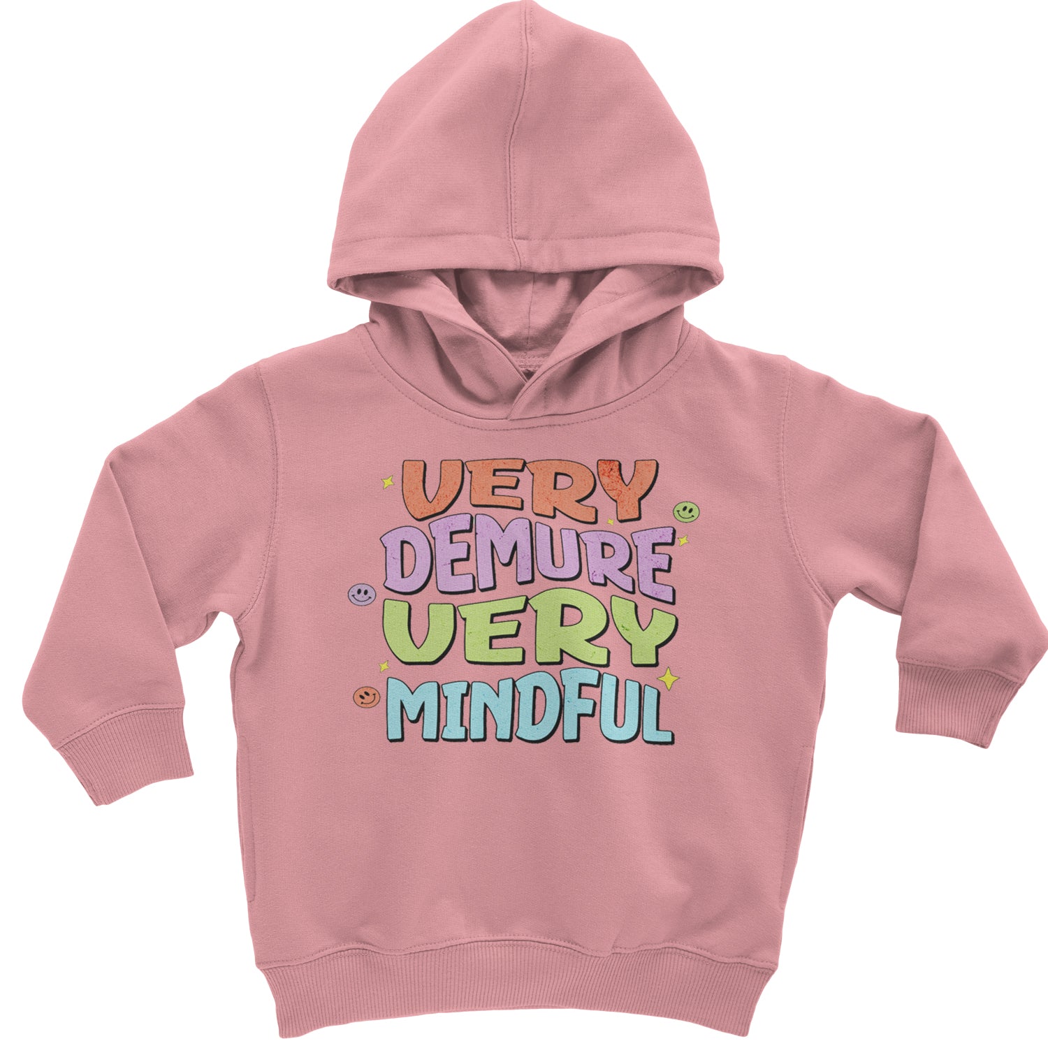 Very Demure, Very Mindful Toddler Hoodie And Infant Fleece Romper Mauve