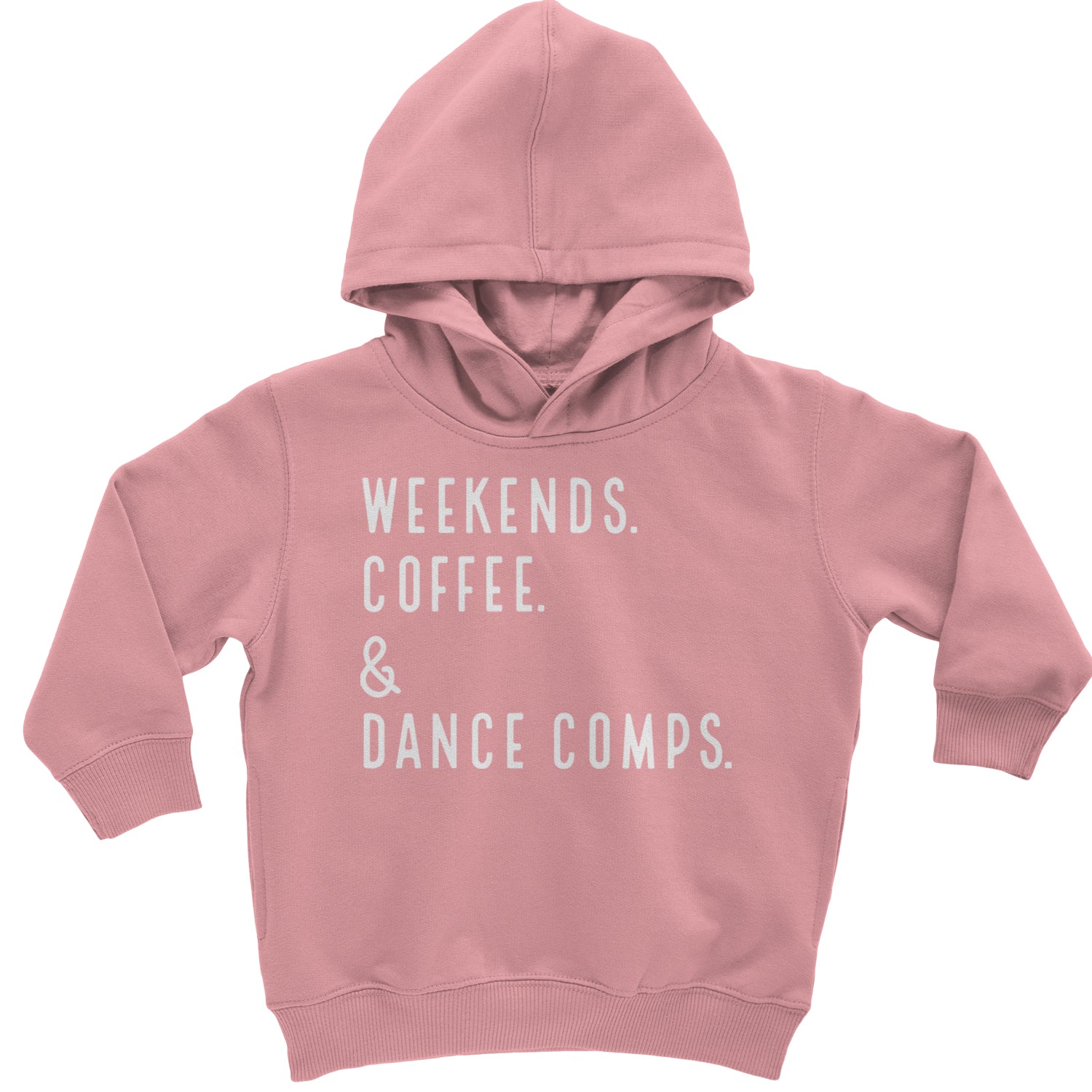 Weekends, Coffee and Dance Comps Toddler Hoodie And Infant Fleece Romper Mauve