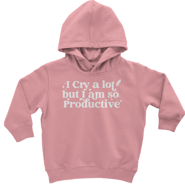 I Cry A Lot But I am So Productive TTPD Toddler Hoodie Or Infant Fleece Romper