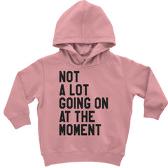 NOT A Lot Going On At The Moment Feeling 22 TTPD Toddler Hoodie And Infant Fleece Romper Mauve