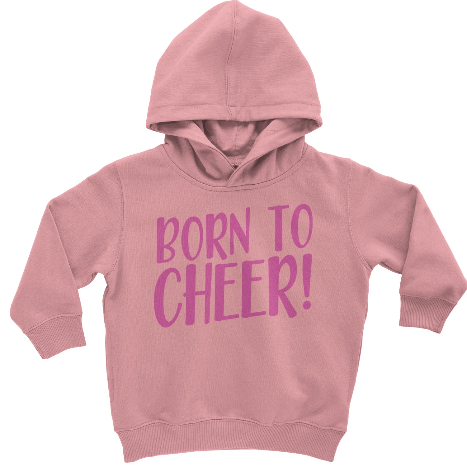 Born To Cheer Toddler Hoodie And Infant Fleece Romper Mauve