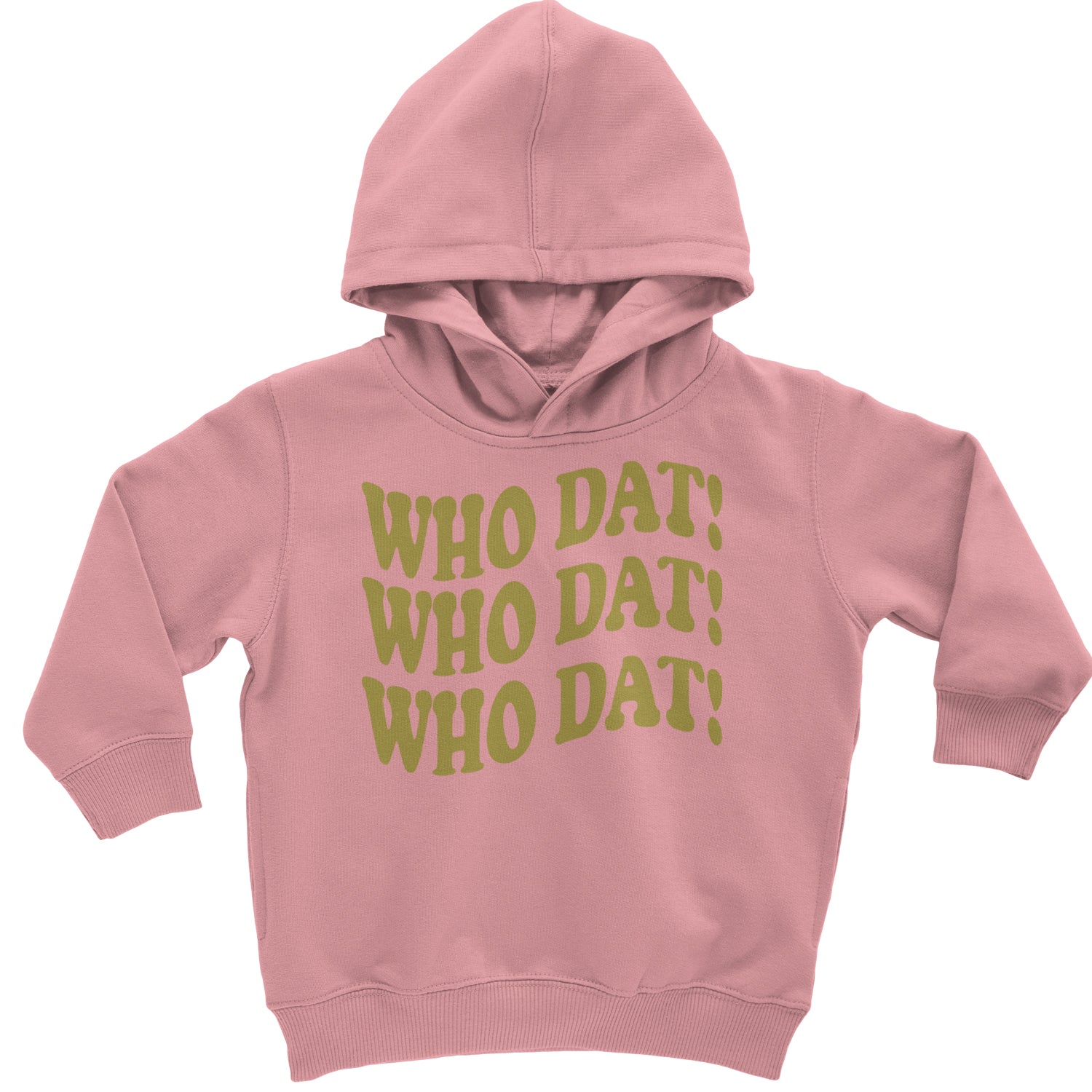 Who Dat Wavy Design Who Dat Nation Toddler Hoodie And Infant Fleece Romper Mauve