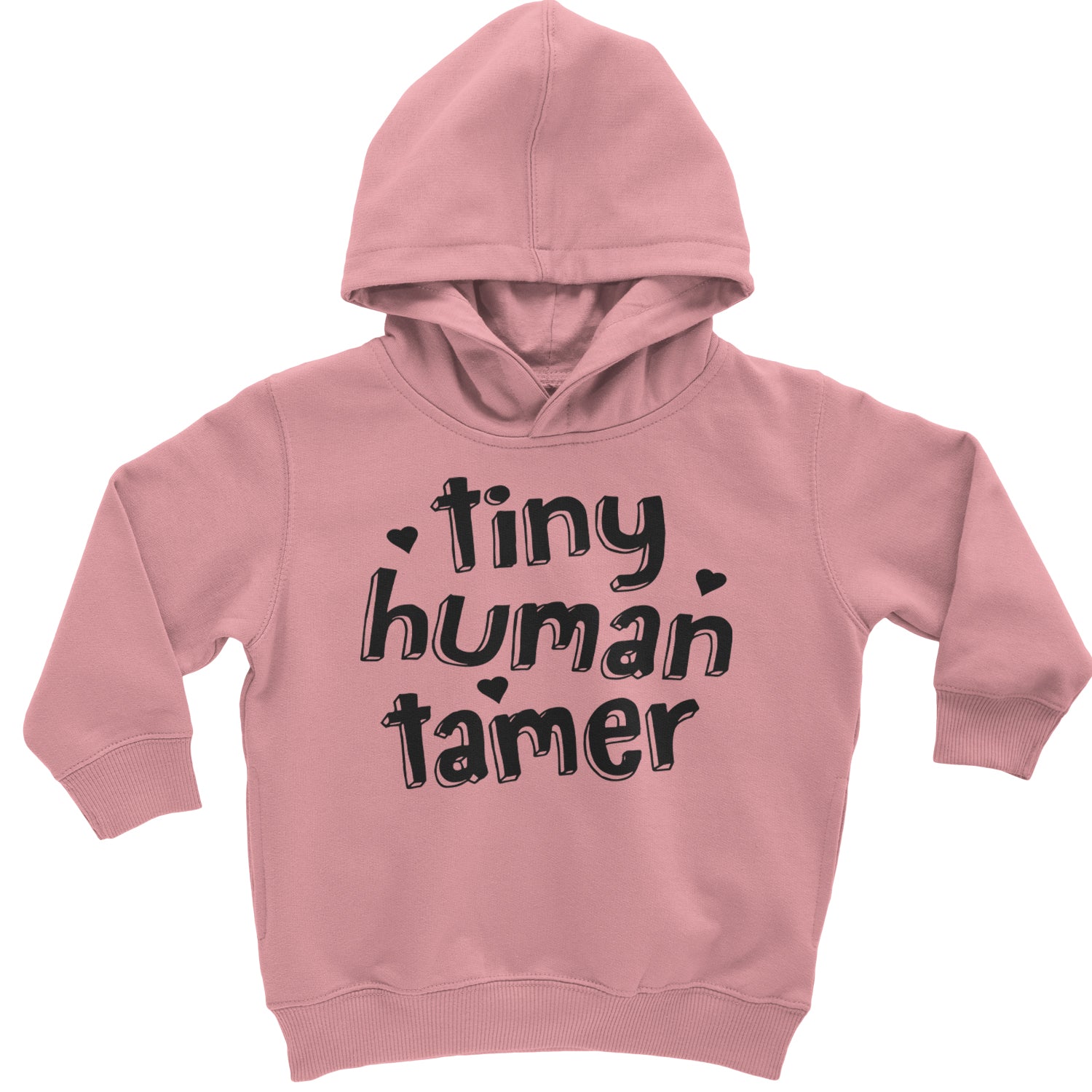 Tiny Human Tamer Teacher Toddler Hoodie And Infant Fleece Romper Heather Grey