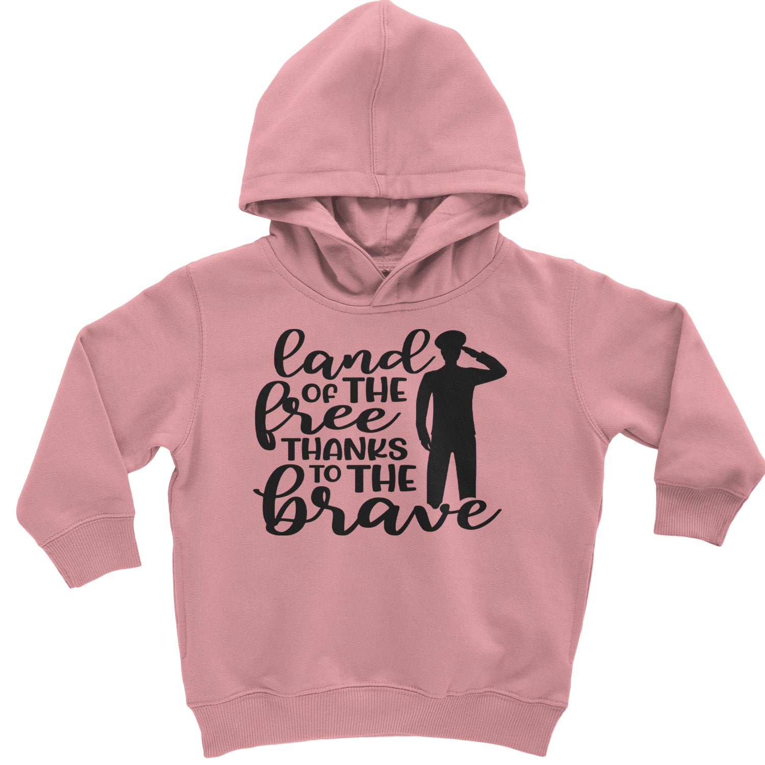 Land Of The Free Thanks To The Brave Veterans Toddler Hoodie And Infant Fleece Romper Heather Grey