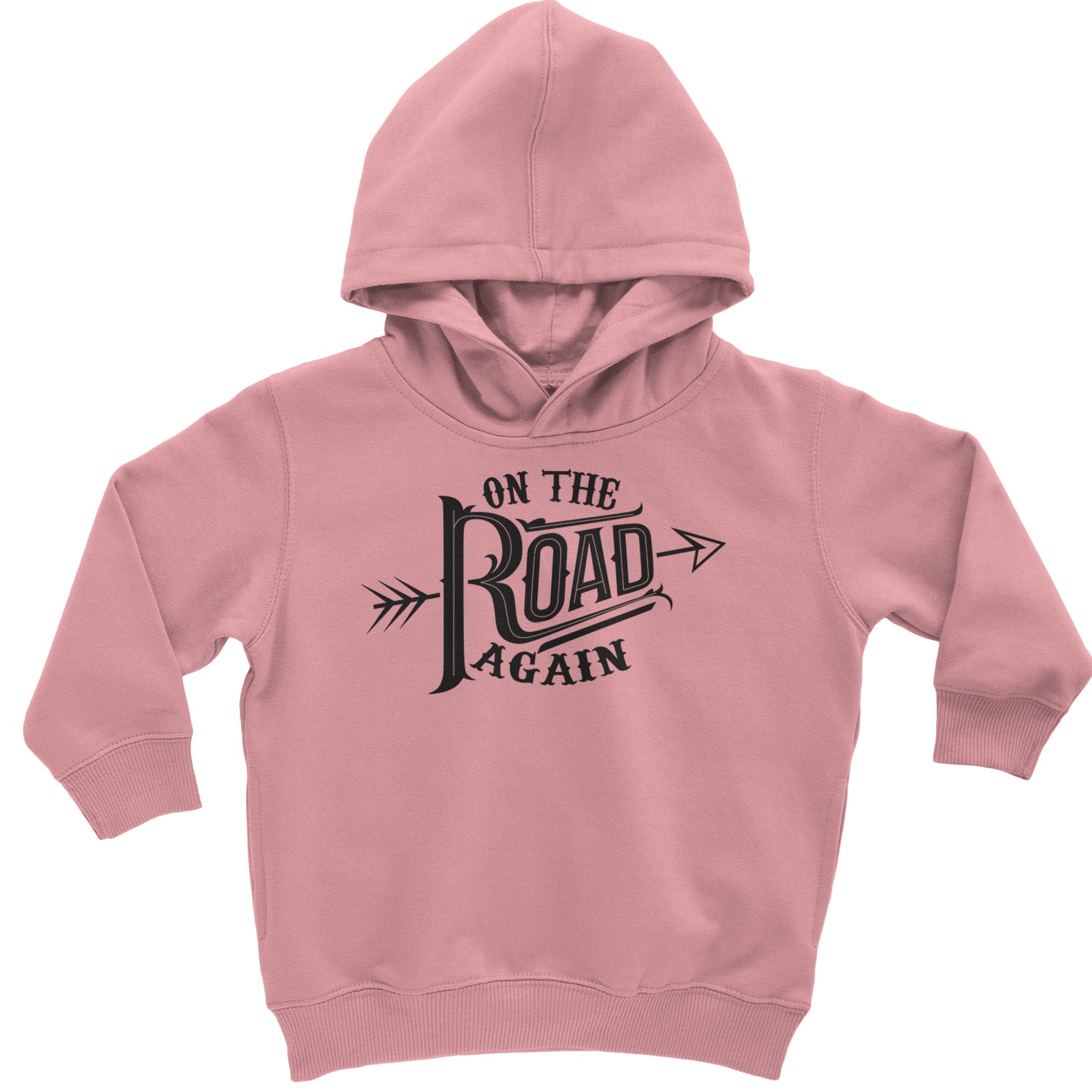 On The Road Again Hippy Country Music Toddler Hoodie And Infant Fleece Romper Mauve