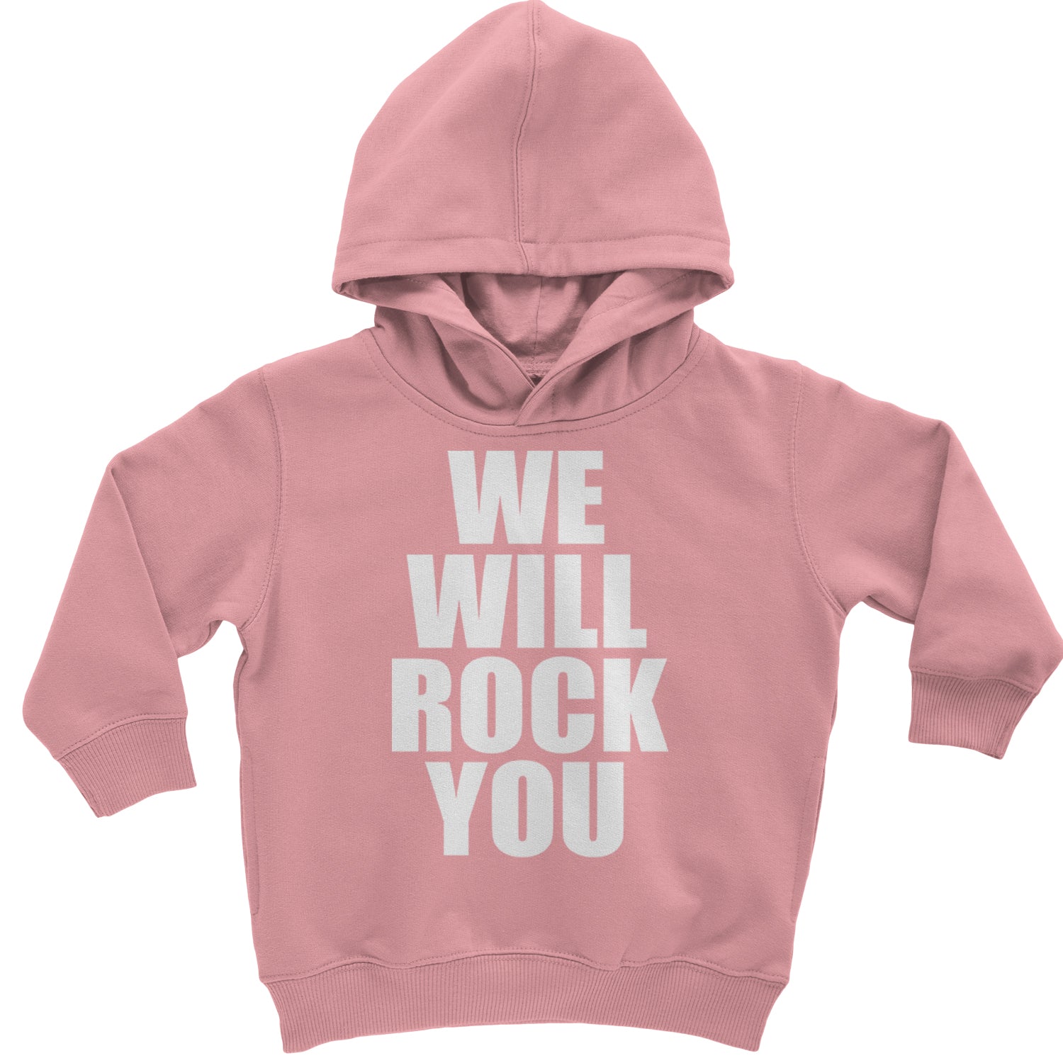 We Will Rock You Toddler Hoodie And Infant Fleece Romper Mauve