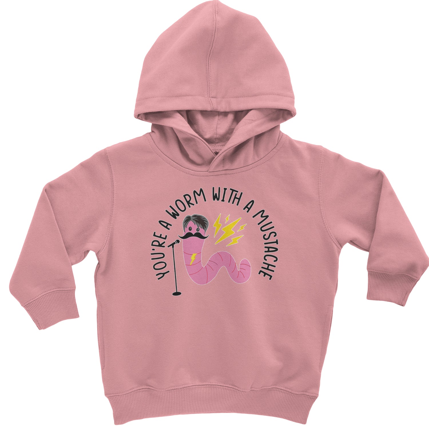 You're A Worm With A Mustache Tom Scandoval Toddler Hoodie And Infant Fleece Romper Mauve