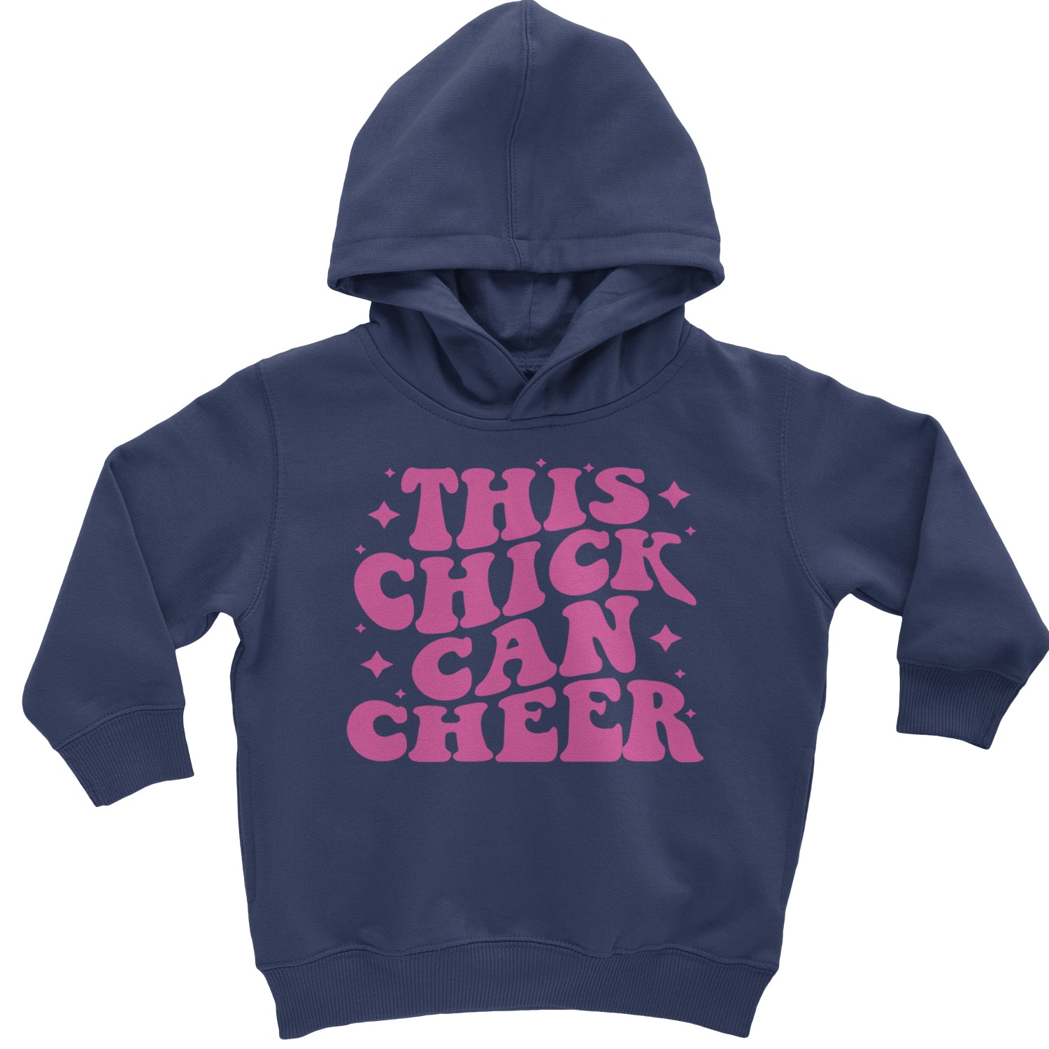 This Chick Can Cheer Toddler Hoodie And Infant Fleece Romper Black