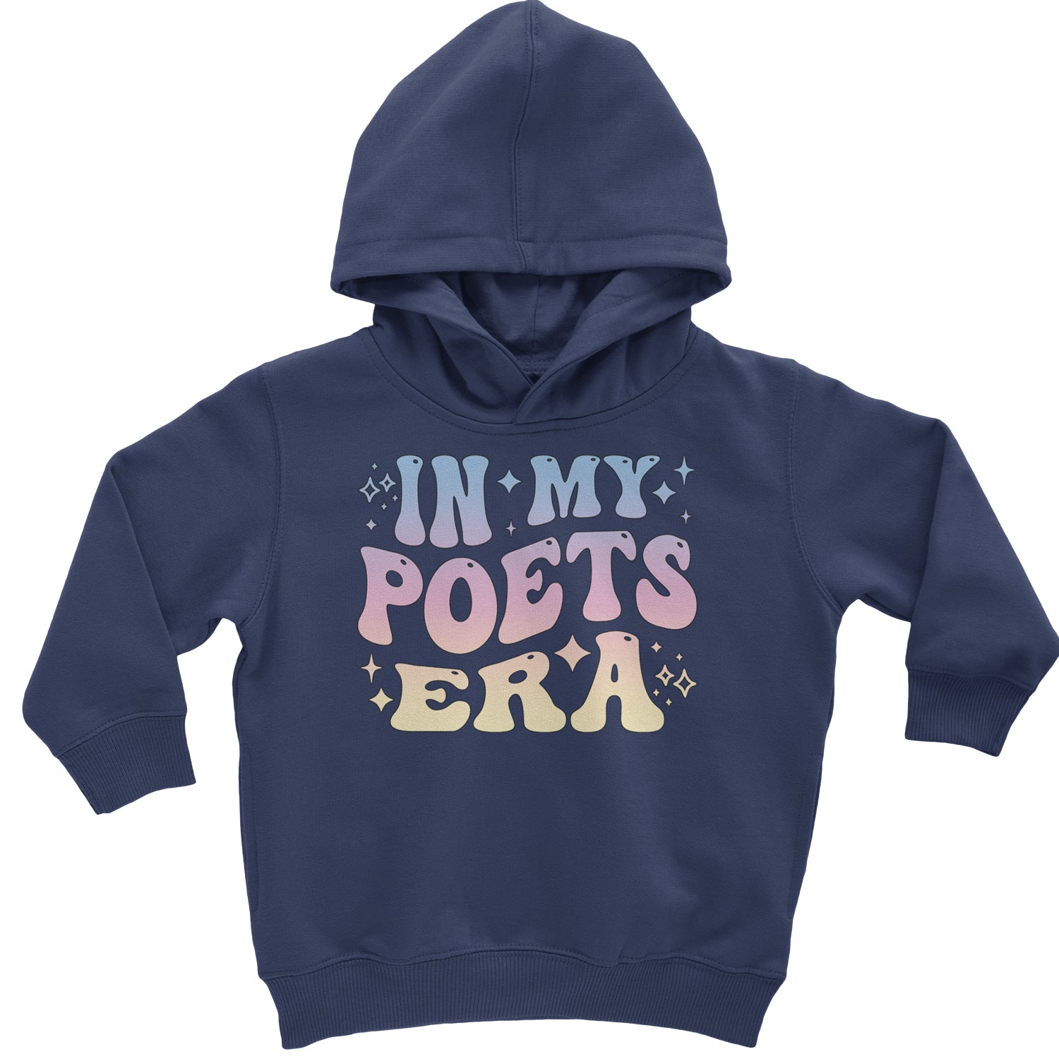 In My Poet Era Tie Dye TTPD Music Toddler Hoodie And Infant Fleece Romper Navy Blue