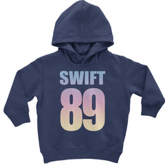 Lover Era Swift 89 Birth Year Music Fan TTPD Toddler Hoodie And Infant Fleece Romper Navy Blue