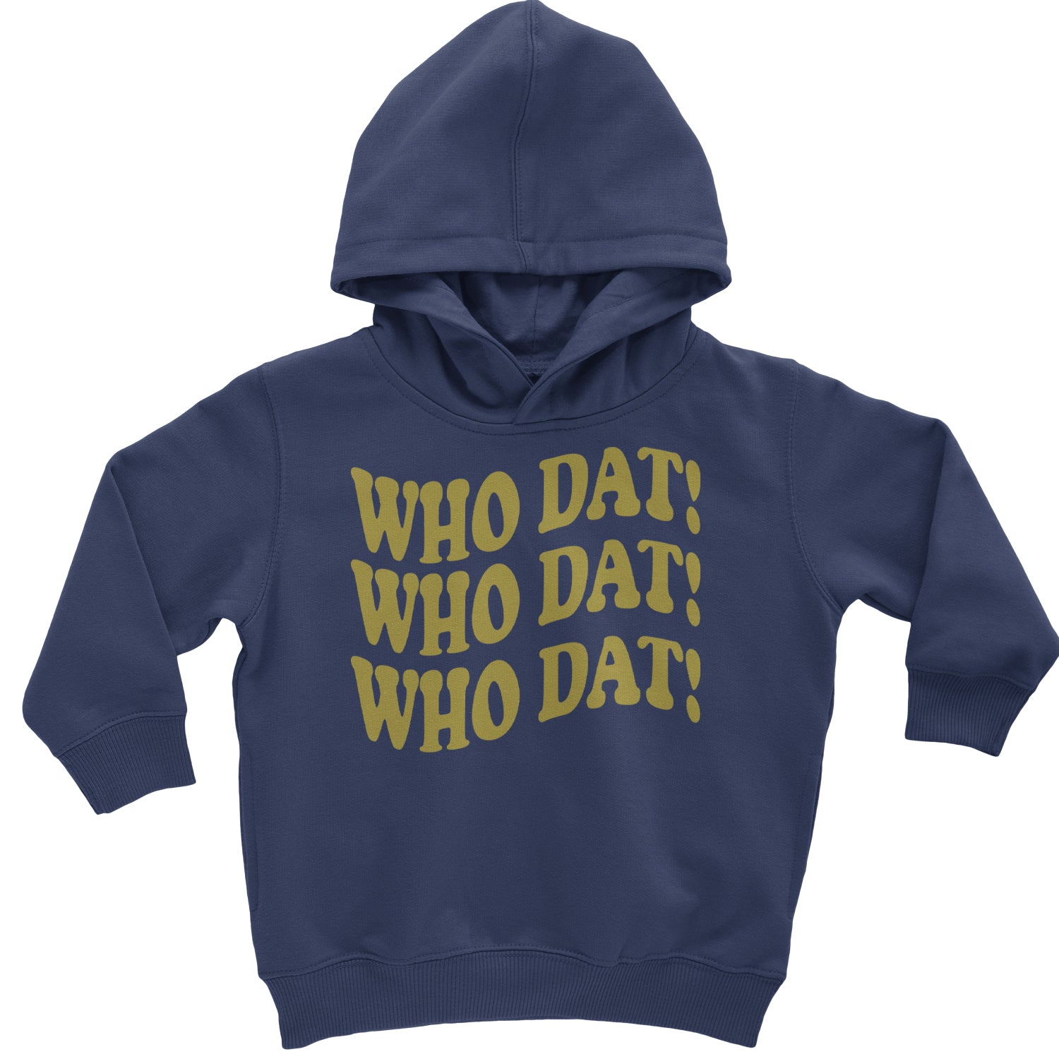 Who Dat Wavy Design Who Dat Nation Toddler Hoodie And Infant Fleece Romper Black