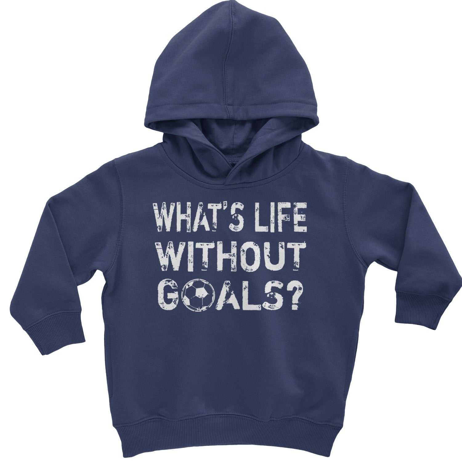 What's Life Without Goals Soccer Futbol Toddler Hoodie And Infant Fleece Romper Black