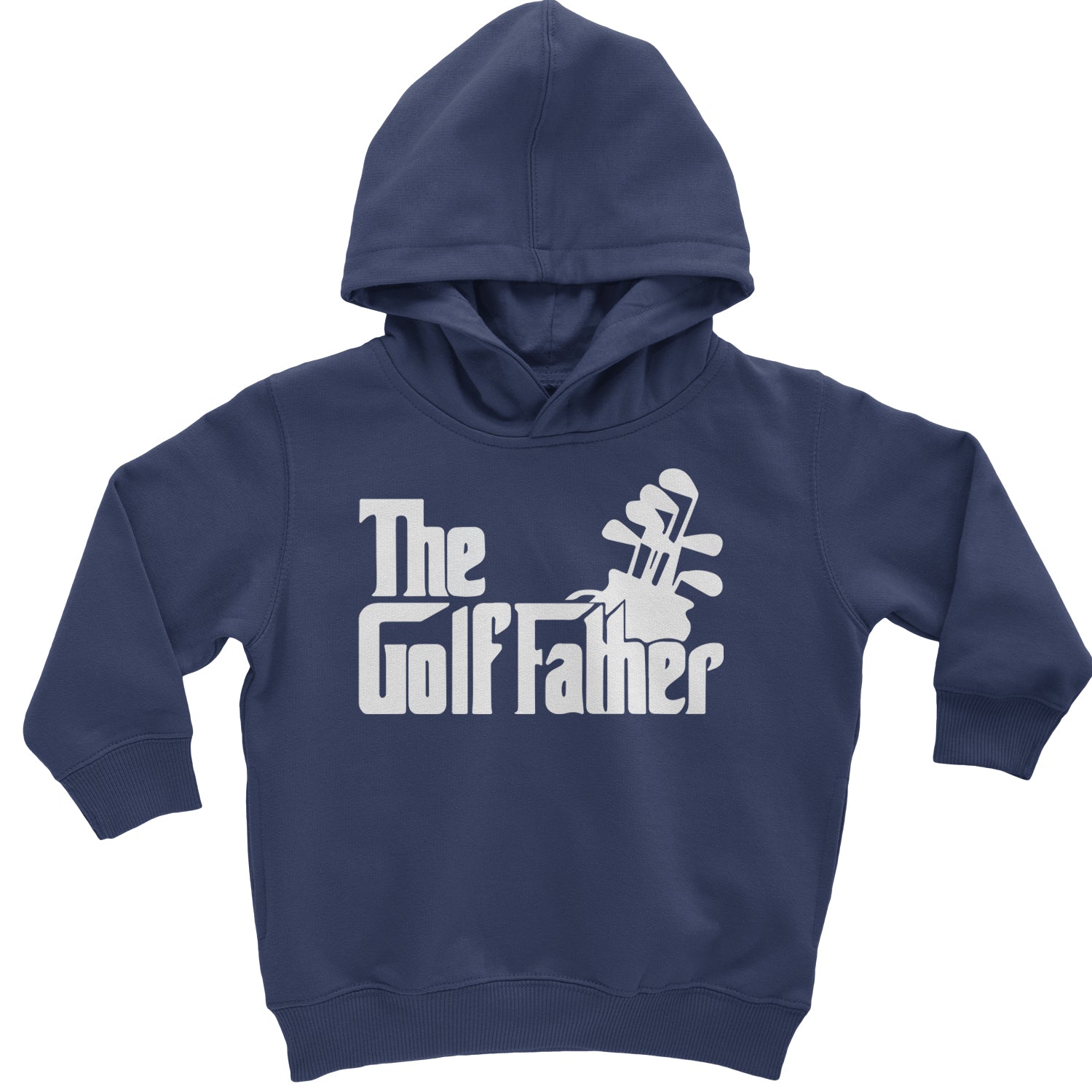 The Golf Father Golfing Dad  Toddler Hoodie And Infant Fleece Romper Navy Blue