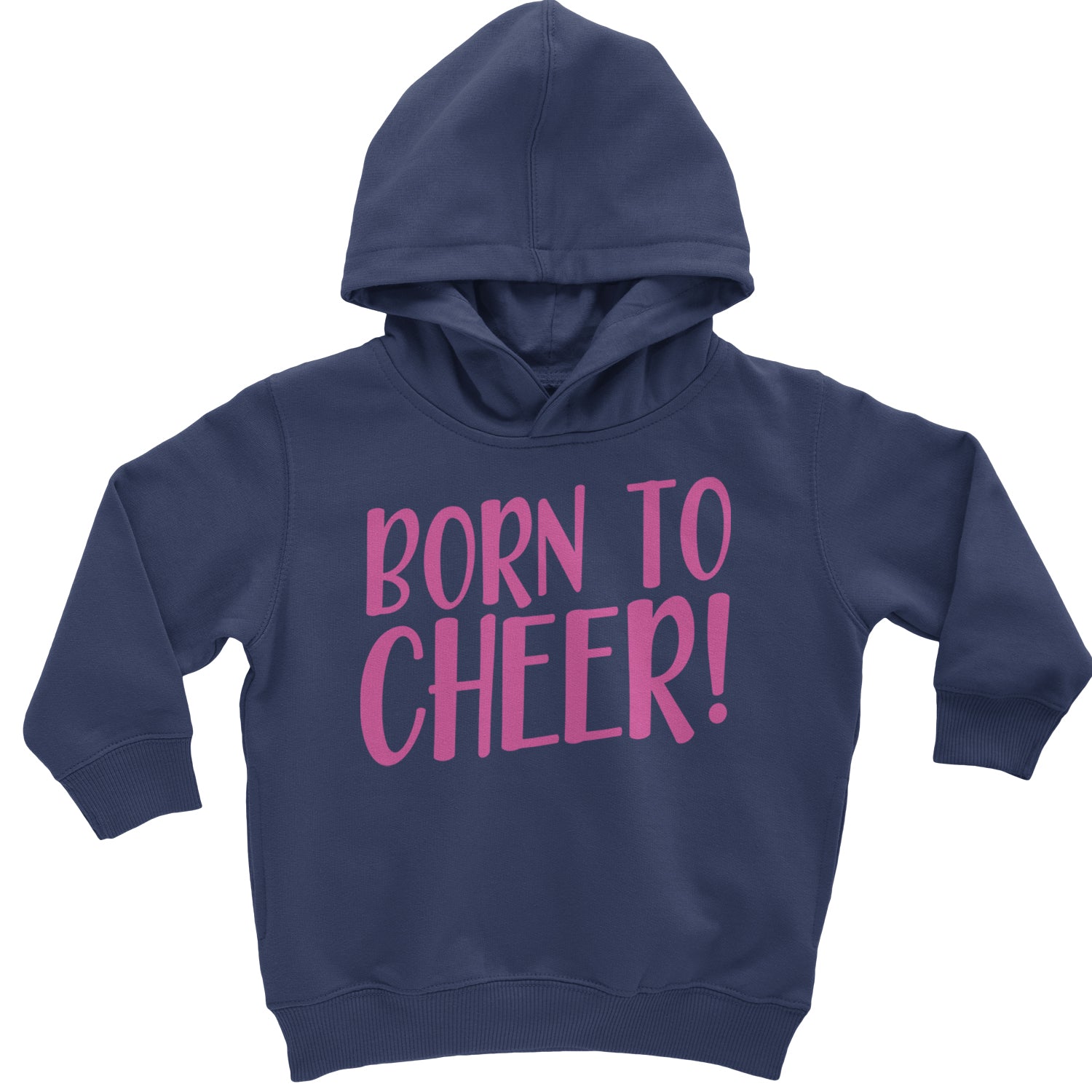 Born To Cheer Toddler Hoodie And Infant Fleece Romper Black