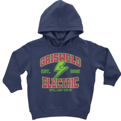 Griswold Electric We'll Light You Up Toddler Hoodie And Infant Fleece Romper Navy Blue