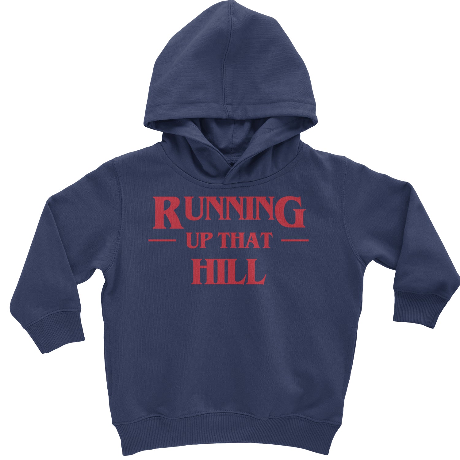 Running Up That Hill Toddler Hoodie And Infant Fleece Romper Black