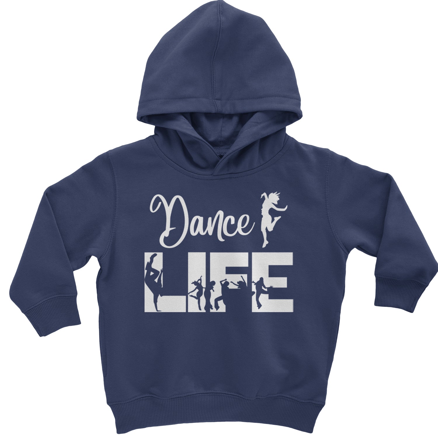 Dance Life Silhouette Dancers Toddler Hoodie And Infant Fleece Romper Black