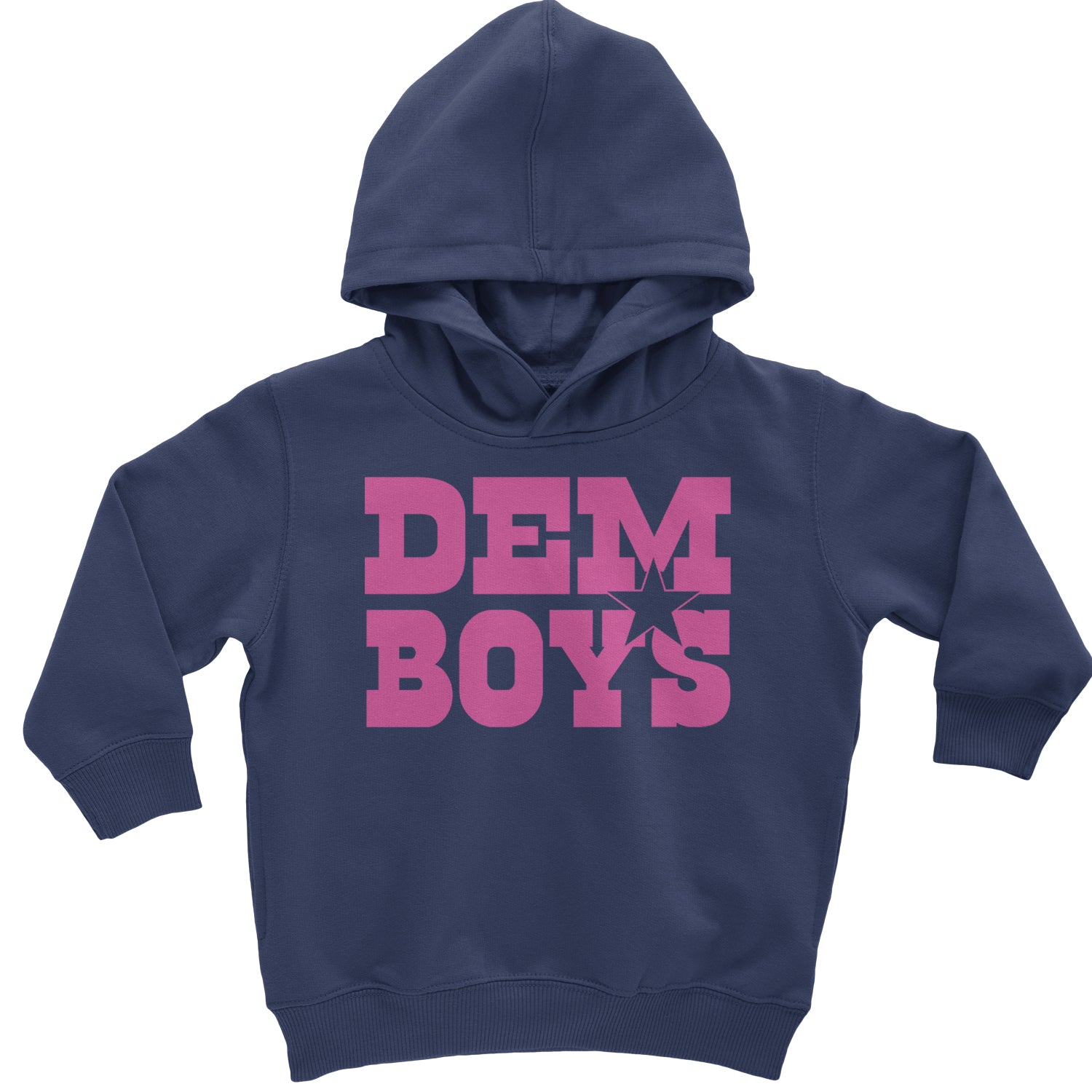 Dem Boys Hot Pink Dallas  Toddler Hoodie And Infant Fleece Romper Navy Blue