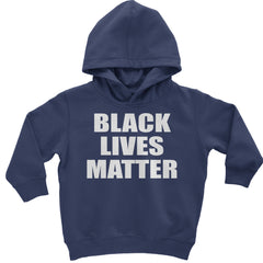 Black Lives Matter BLM Toddler Hoodie And Infant Fleece Romper Navy Blue