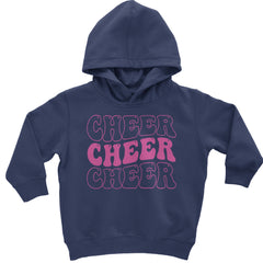 Cheer Cheer Cheer Toddler Hoodie And Infant Fleece Romper Navy Blue