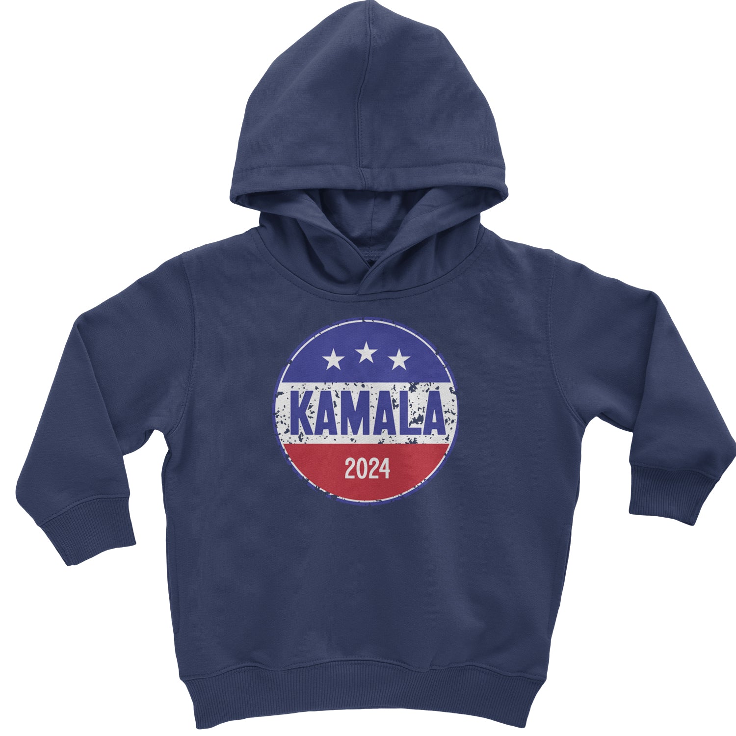 Kamala Badge 2024 - Kamala Harris For President 2024 Toddler Hoodie And Infant Fleece Romper Navy Blue