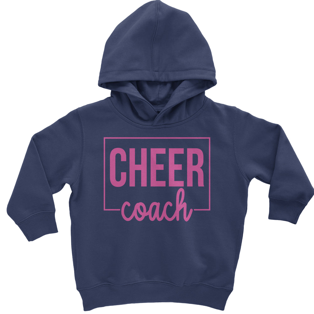Cheer Coach Cheerleader Toddler Hoodie And Infant Fleece Romper Navy Blue