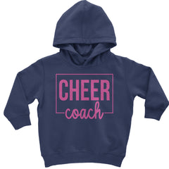 Cheer Coach Cheerleader Toddler Hoodie And Infant Fleece Romper Navy Blue