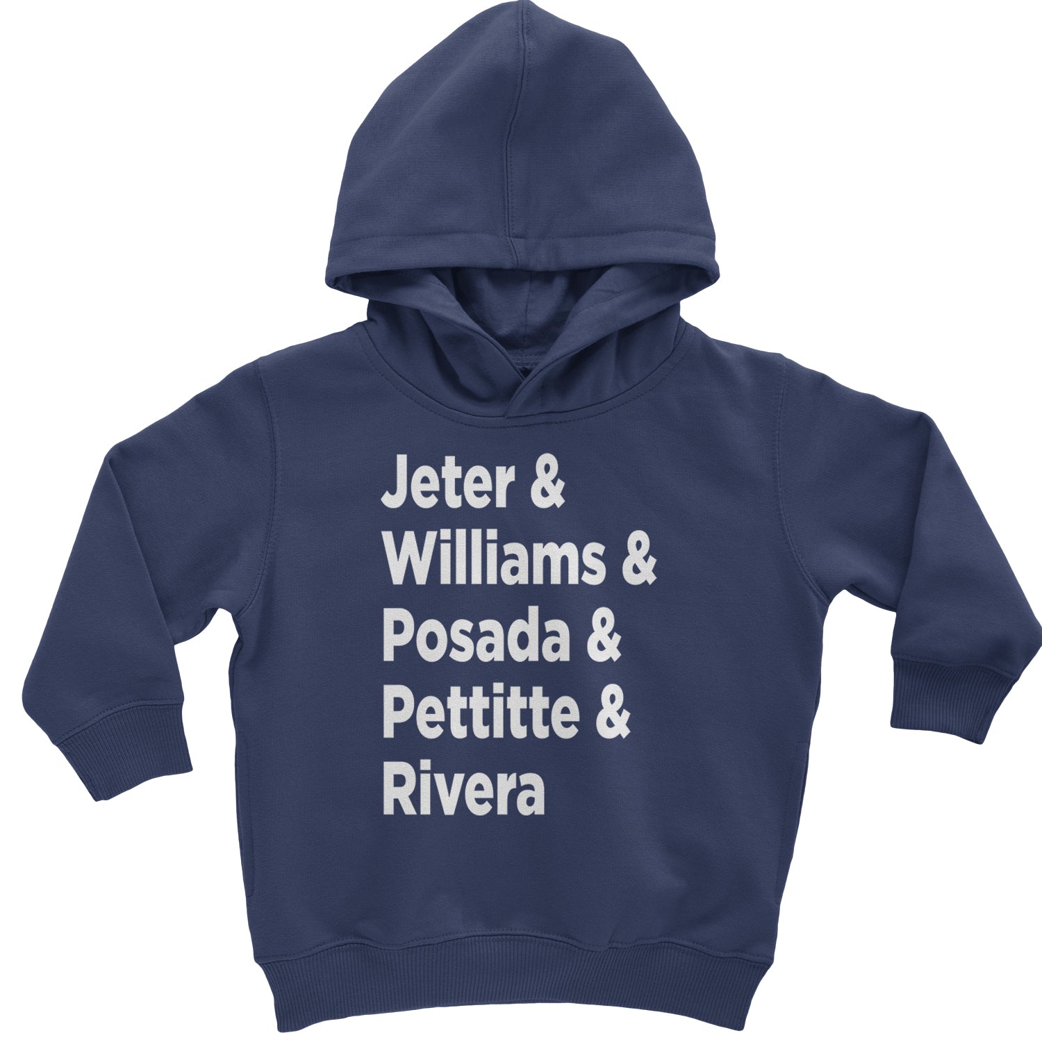 Jeter & Williams & Posada & Pettitte & Rivera Toddler Hoodie And Infant Fleece Romper Navy Blue