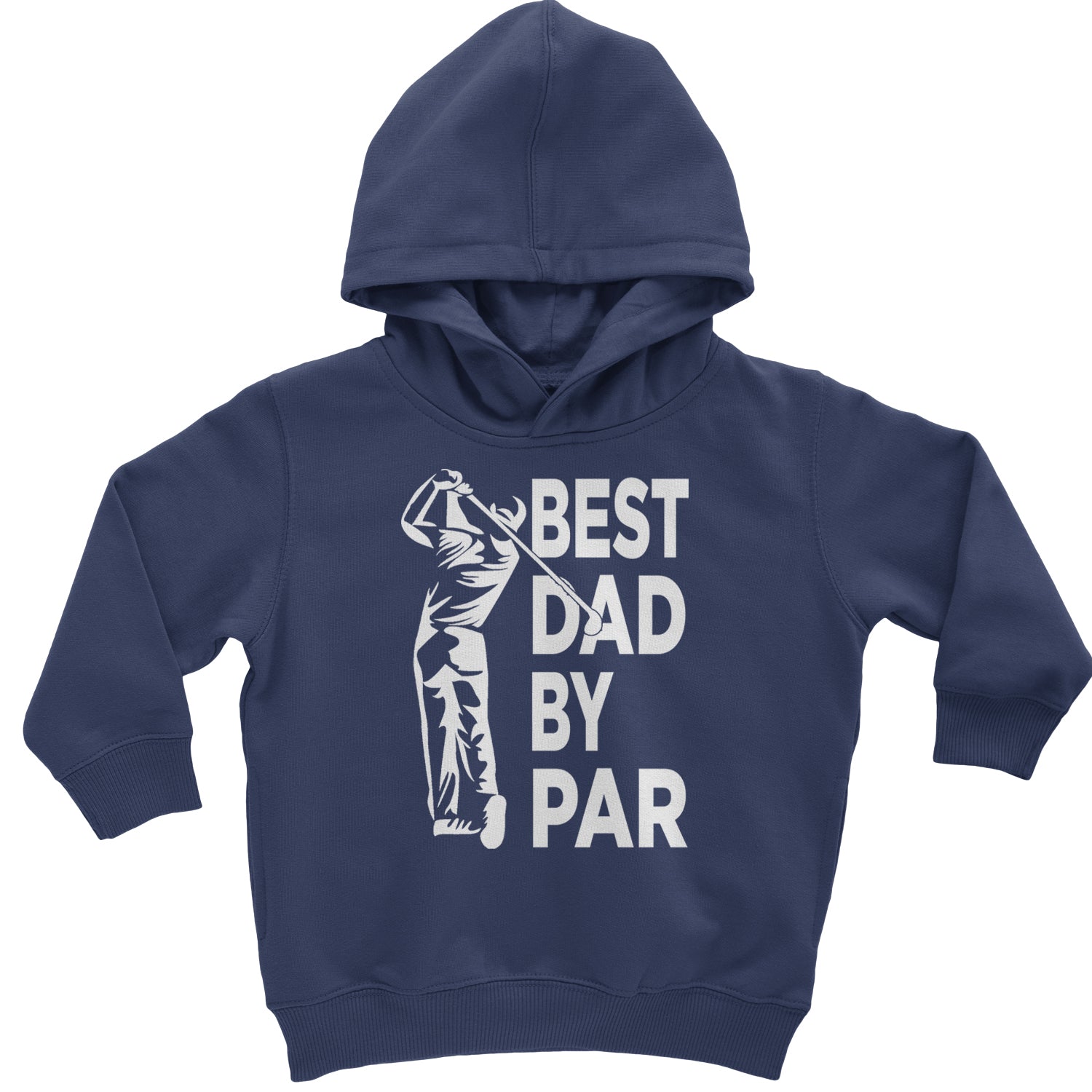 Best Dad By Par Golfing Gift For Father Toddler Hoodie And Infant Fleece Romper Black