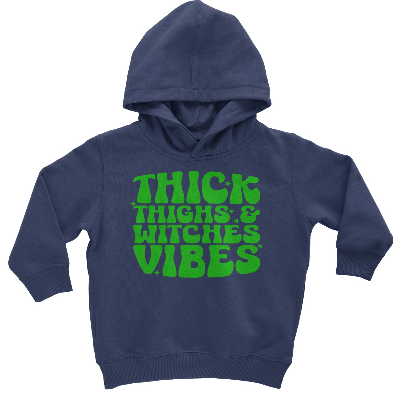 Thick Thighs And Witches Vibes Toddler Hoodie And Infant Fleece Romper Black