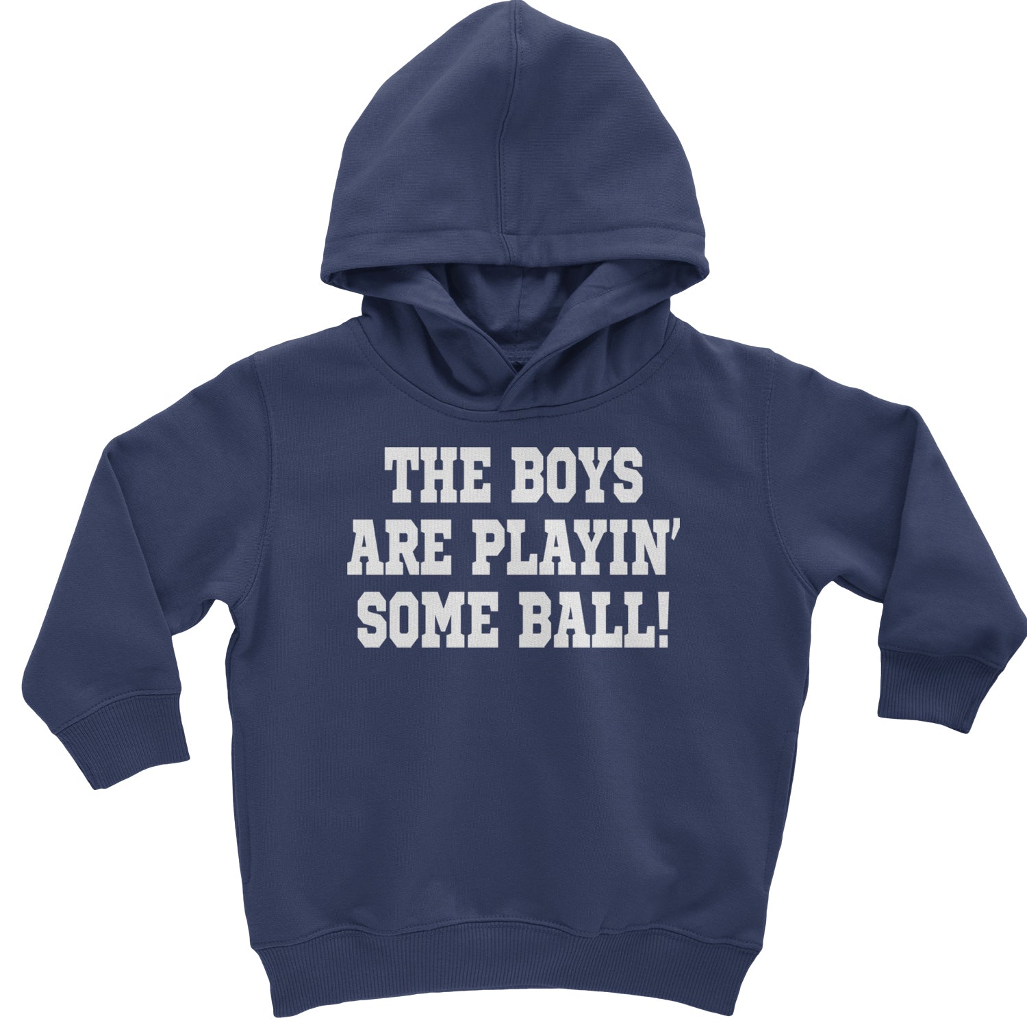 The Boys Are Playing Some Baseball Toddler Hoodie And Infant Fleece Romper Navy Blue