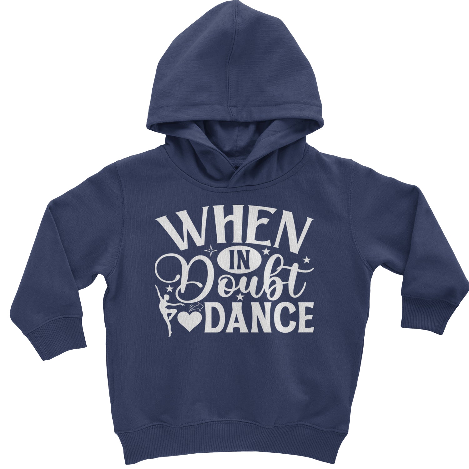 When In Doubt, Dance Toddler Hoodie And Infant Fleece Romper Black