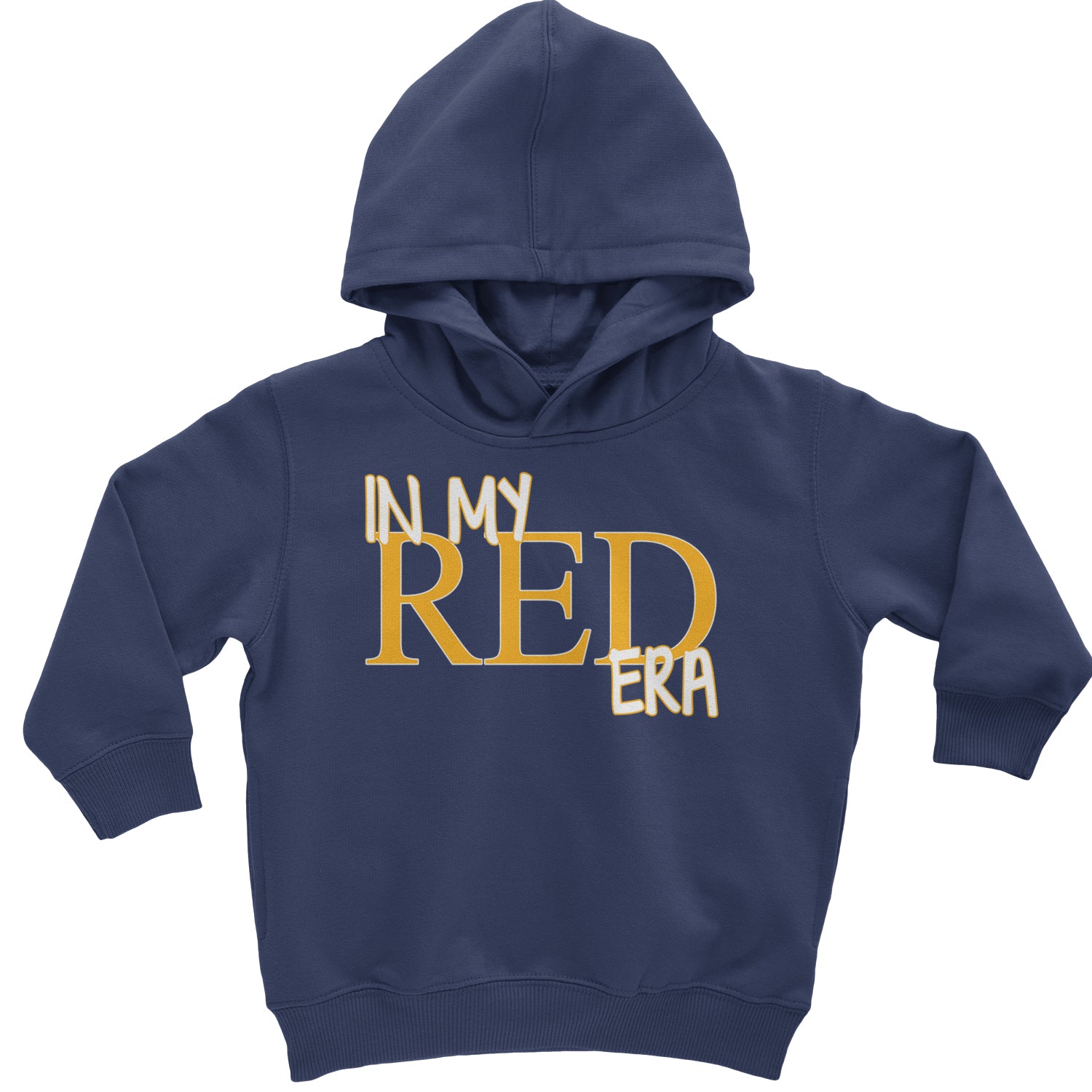 In My Red Era Kansas City Toddler Hoodie And Infant Fleece Romper Black