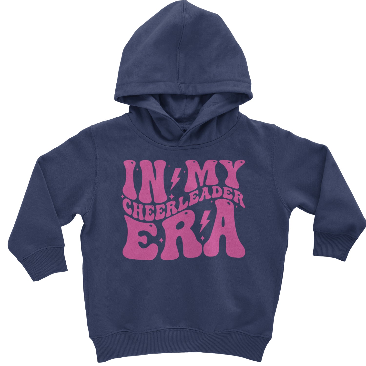 In My Cheerleader Era Toddler Hoodie And Infant Fleece Romper Black