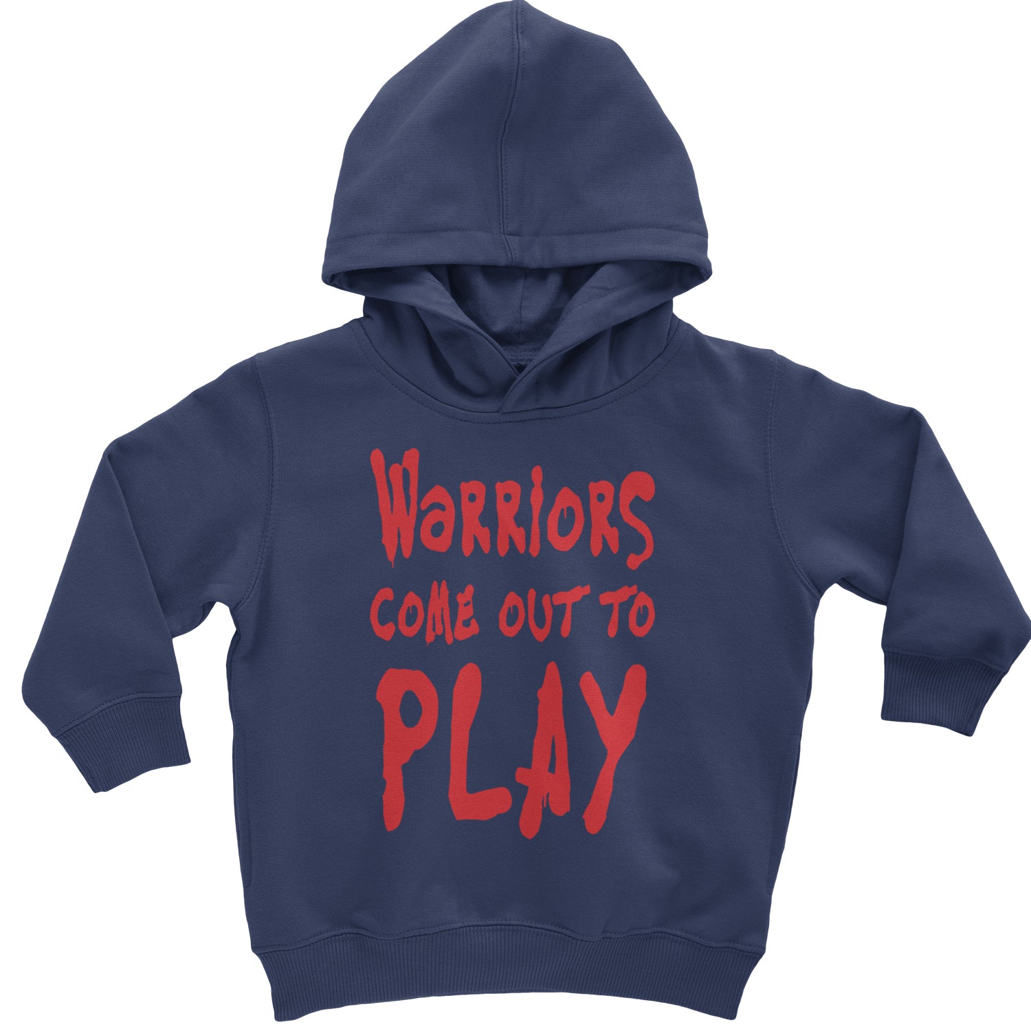 Warriors Come Out To Play  Toddler Hoodie And Infant Fleece Romper Navy Blue