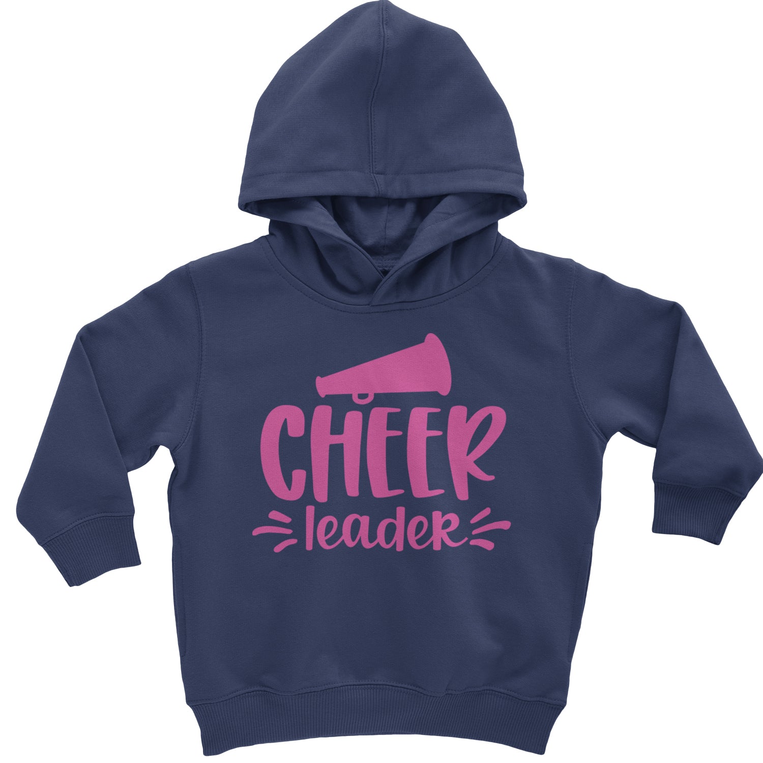 Cheerleader Bullhorn Toddler Hoodie And Infant Fleece Romper Black