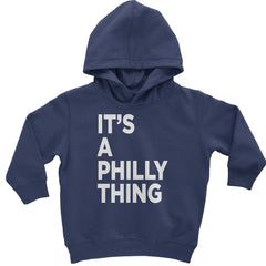 PHILLY It's A Philly Thing Toddler Hoodie And Infant Fleece Romper Navy Blue