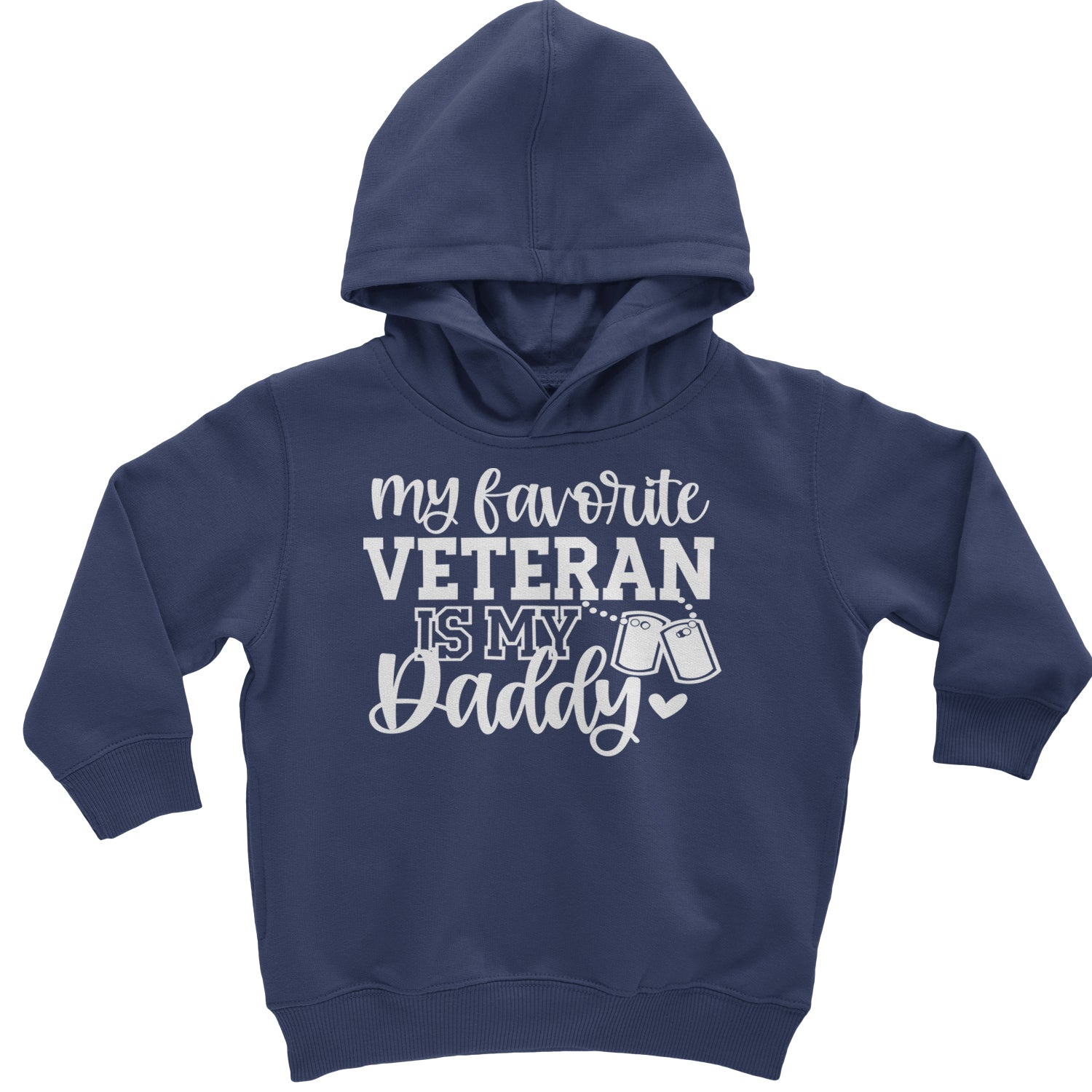 My Favorite Veteran Is My Daddy Toddler Hoodie And Infant Fleece Romper Black