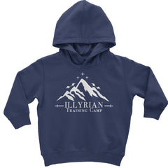 Illyrian Training Camp Night Court Toddler Hoodie And Infant Fleece Romper Navy Blue